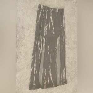 Earthbound Double Slit Tie-Dye Maxi Skirt